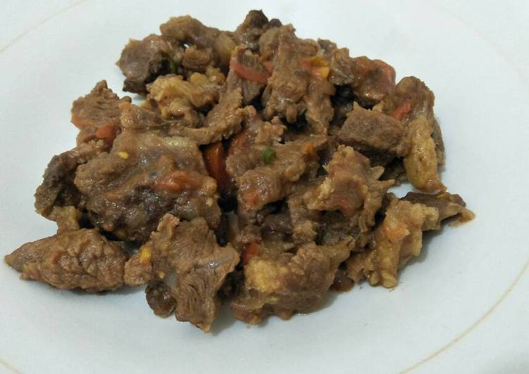 Steps to Prepare Perfect Wet fry beef