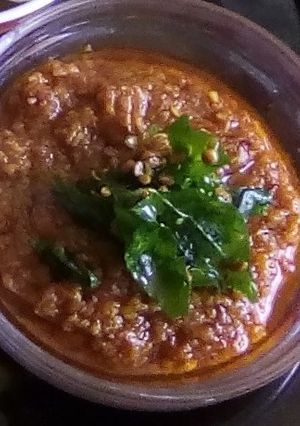 A picture of Sizzled spicy chutney.