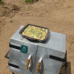A picture of A Spinach Moringa Safari Quiche.