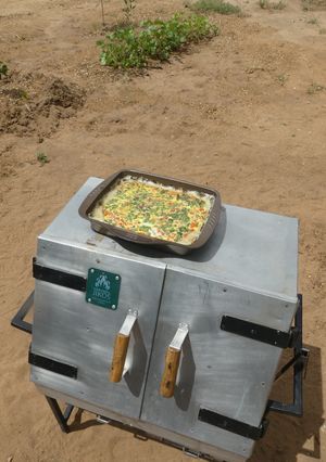 A picture of A Spinach Moringa Safari Quiche.
