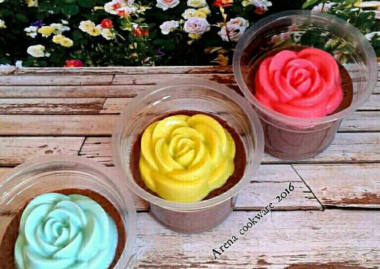 Puding coklat susu