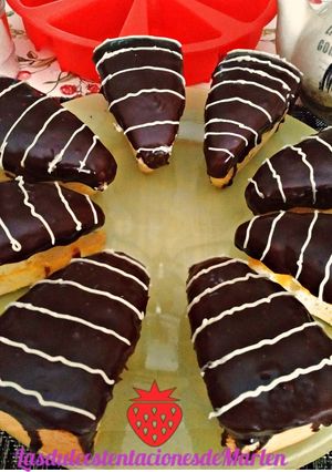 Una foto de Cuñas de Natillas y Chocolate