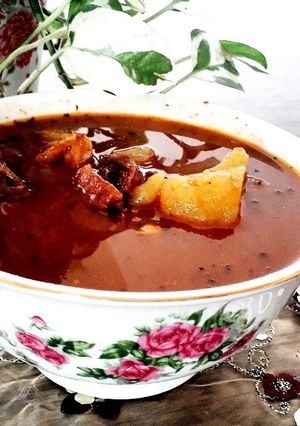 عکسی از دستور آبگوشت(دیزی)🙃🙃🙃