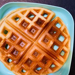 A picture of Easy quick Waffles 🧇 kids friendly !.