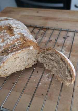 Una foto de Pan de espelta con semillas
