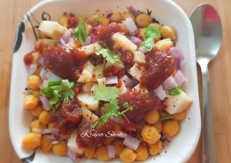 Healthy chole chaat