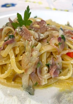Foto di Linguine alla Gricia a Modo Mio allo Zafferano