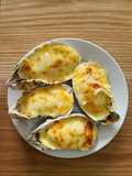 Cheese Grilled Oysters Using an Air Fryer