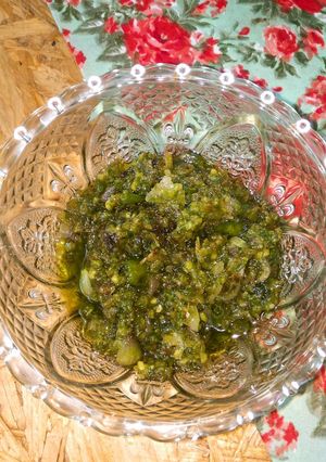 Foto resep Sambal Ijo Ebi Simple
