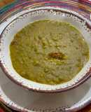 Arvejas al curry con chuchoca