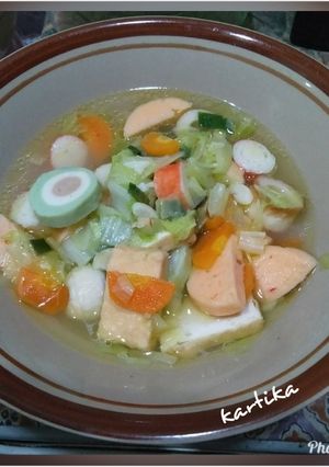 Foto resep Capcay Bakso Seafood