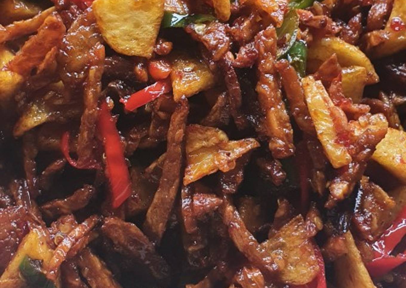 Sambal goreng Tempe kentang