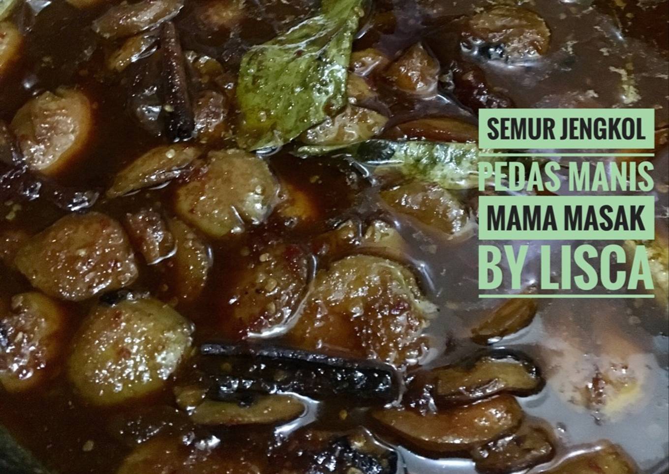 Semur jengkol pedas manis