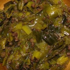 Kurrat (leek stew) A picture of Kurrat (leek stew).