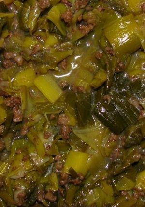 A picture of Kurrat (leek stew).