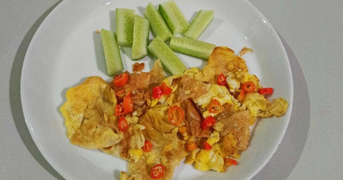 Resep Orak Arik Telur Dan Kulit Tahu Oleh Wawia Ni Made Cookpad 6656