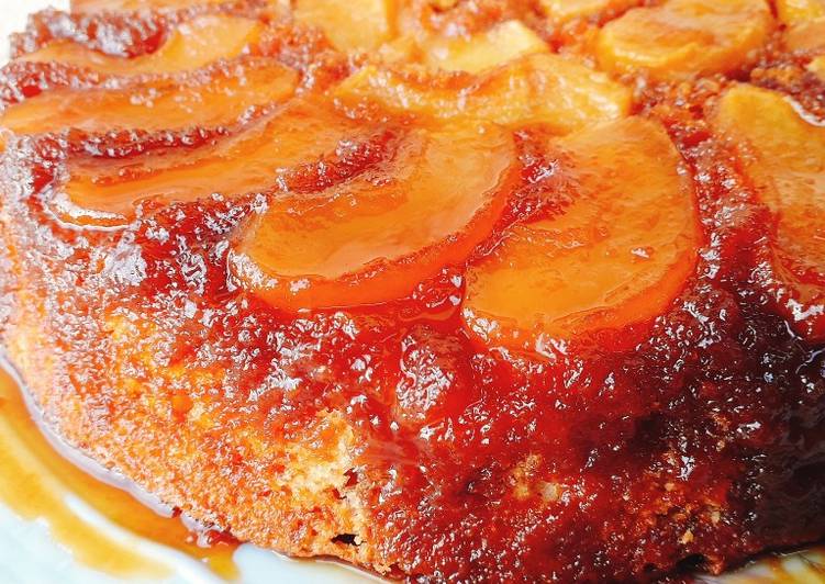 Steps to Prepare Any-night-of-the-week Apple cake with caramel