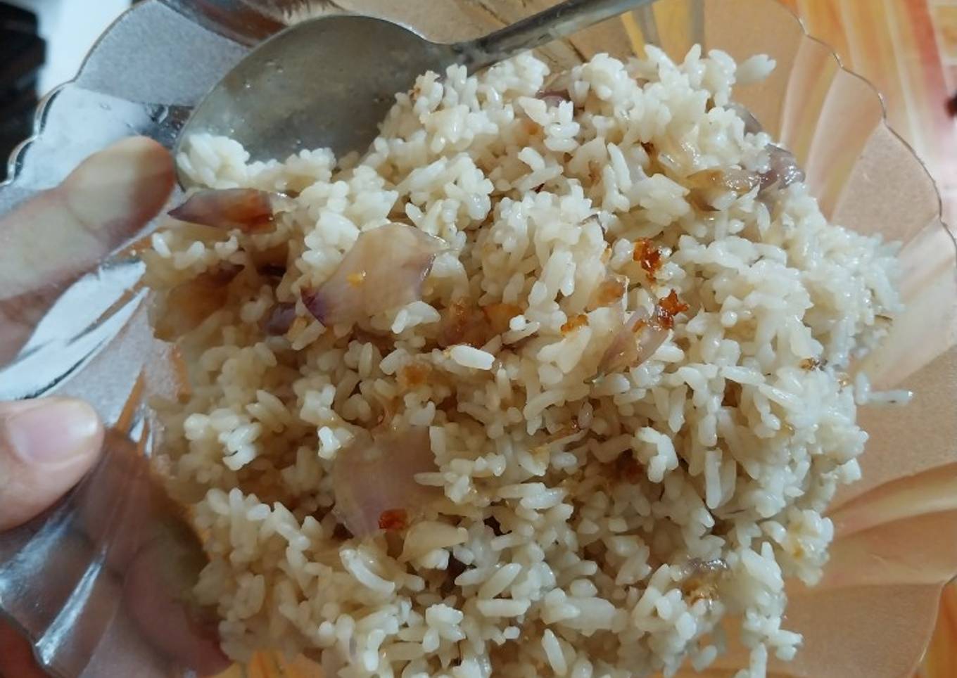 Nasi goreng sat set sat set (2 bahan aja)