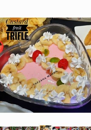 A picture of Banana custard Trifle.
