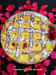 Una foto de 🌹Tarta de crema pastelera 🌹
