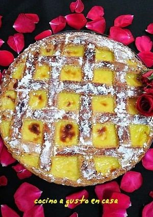 Una foto de 🌹Tarta de crema pastelera 🌹