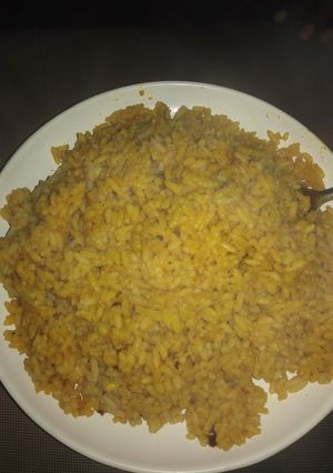 A picture of My red oil rice.