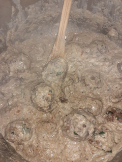 Una foto de Albóndigas en salsa de setas