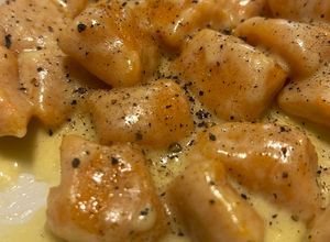 Foto di Gnocchi di carote con fonduta di fontina