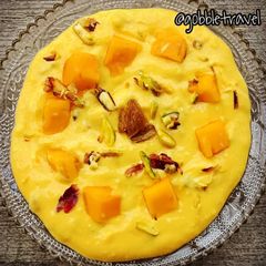 A picture of Mango Shrikhand or Amarakhand.