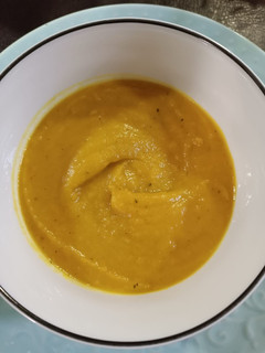 Una foto de Crema de zapallo