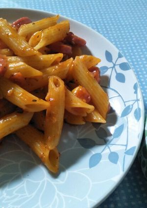 Foto resep Penne pasta sosis