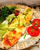 Sea bream in sour cream garlic sauce