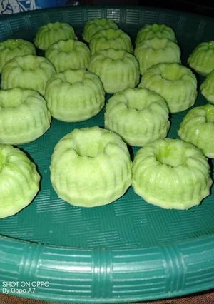 Foto resep Kue putu ayu pandan tanpa kelapa 😂