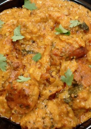 A picture of Kashmiri Dum Aloo.