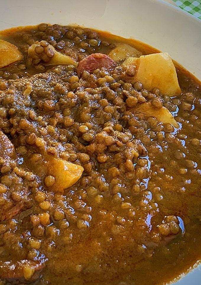 Una foto de Lentejas estofadas