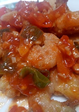 Foto resep Udang Crispy Saus Asam Manis