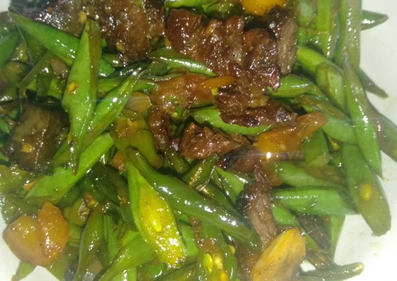 Tumis Buncis Sapi Panggang
