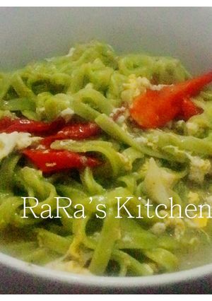 Foto resep Bakmi Bayam Godhog Sehat Sederhana Super Pedas
