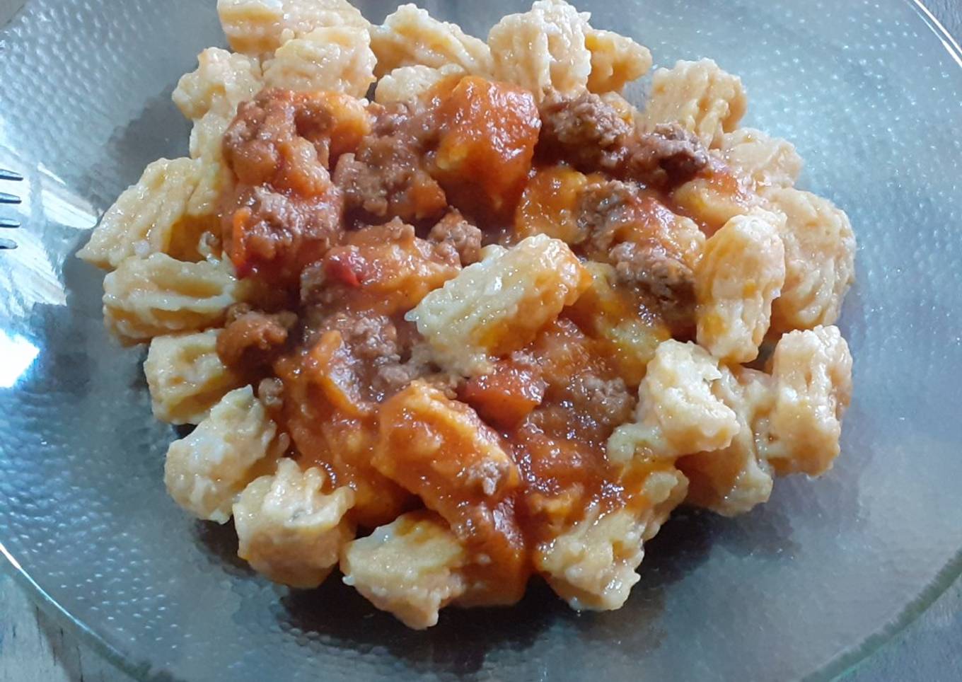 Ñoquis de papa y calabaza... fácil y rápidos de hacer