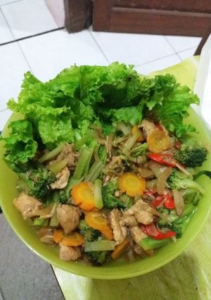 Foto resep Diet mayo lunch day 5 tumis ayam brokoli