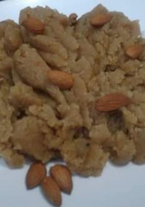 A picture of Super healthy wheat flour halwa.