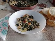 Une photo de oeuf crème fraîche omelette