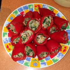 Una foto de Pimientos de piquillo rellenos