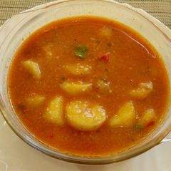 A picture of #localfoodcontest_Kisumu Matoke with peanut powder.