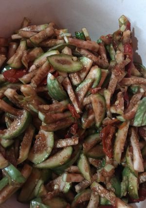 Foto resep Terong mentah bumbu bakar