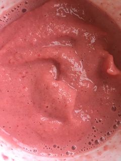 Una foto de Smoothie helado de fresa