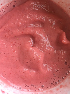 Una foto de Smoothie helado de fresa