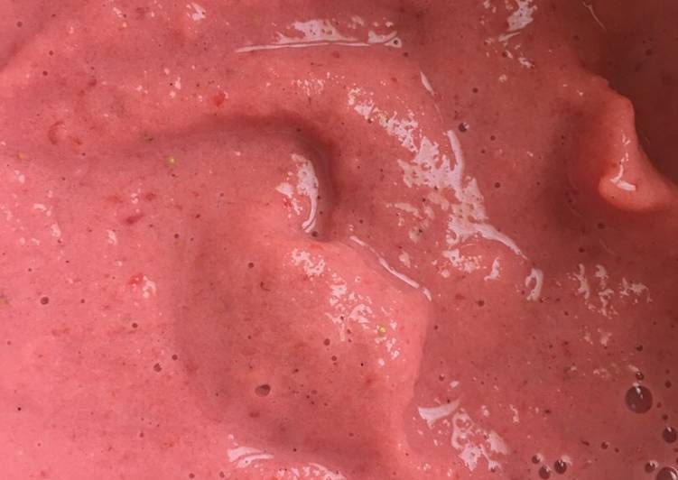 Smoothie helado de fresa