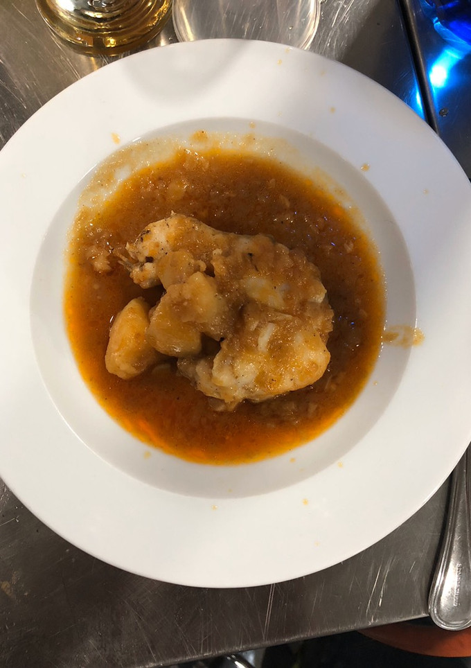 Una foto de Merluza a la gallega