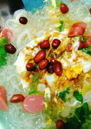 Foto resep Bihun Rebus Tabur Kacang Mantap (tdk pedas cocok buat Baby)
